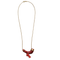 Pendentif en corail et or jaune 18k 58 Facettes COV1036