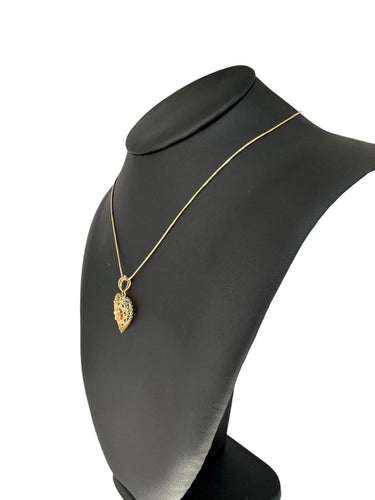 Pendentif Pendentif traditionnel portugais cœur en or jaune 19 carats 58 Facettes P1831D
