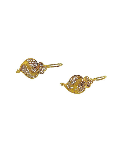 Cœur de Viana - Boucles d'oreilles en or jaune 58 Facettes OR1581D