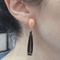 Boucles d'oreilles en or rose, corail, quartz et diamants 58 Facettes TA72