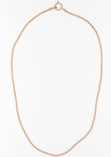 Chaîne de collier portugaise en or jaune 19 carats 58 Facettes C1521