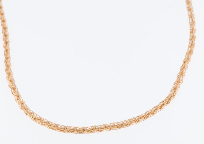 Chaîne de collier portugaise en or jaune 19 carats 58 Facettes C1521