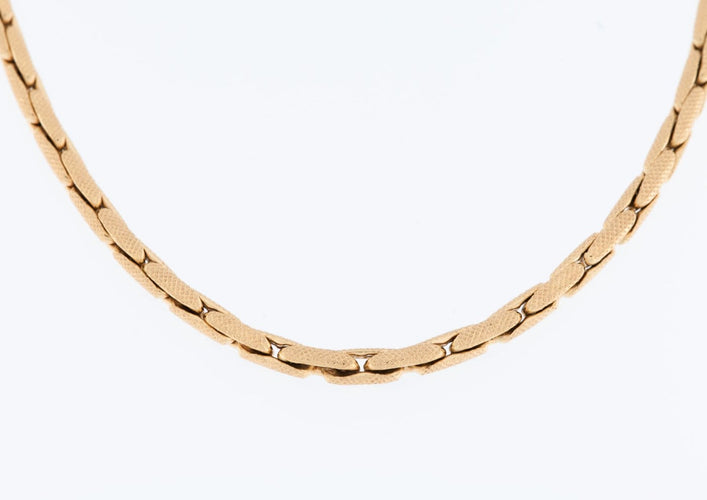 Collier chaîne portugais en or jaune 19 carats 58 Facettes C1520