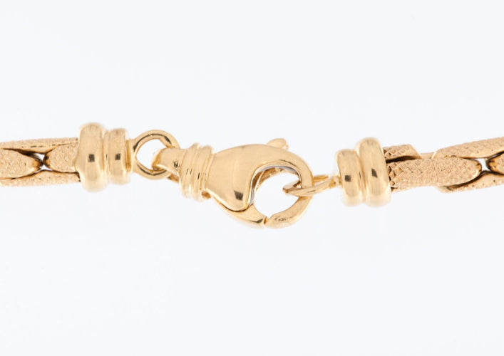 Collier chaîne portugais en or jaune 19 carats 58 Facettes C1520