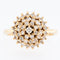 52 Bague portugaise en or jaune 19 carats et diamants 58 Facettes A1526
