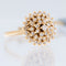 52 Bague portugaise en or jaune 19 carats et diamants 58 Facettes A1526