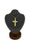 Pendentif croix filigrane en or jaune et rose 58 Facettes P1844D
