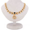 Collier vintage en or jaune 18 kt, diamants et saphir 58 Facettes CL143 (00439)