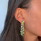 Boucles d'oreilles Cascade - Boucles d'oreilles en or blanc, diamants, péridots et tsavorites 58 Facettes 260177R
