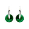 Jullie - Boucles d'oreilles en malachite verte 58 Facettes SER1020WG