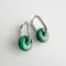 Jullie - Boucles d'oreilles en malachite verte 58 Facettes SER1020WG