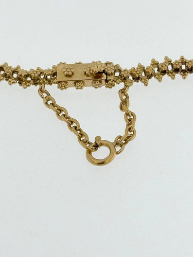 Collier portugais vintage en or jaune 19 ct 58 Facettes C1543D