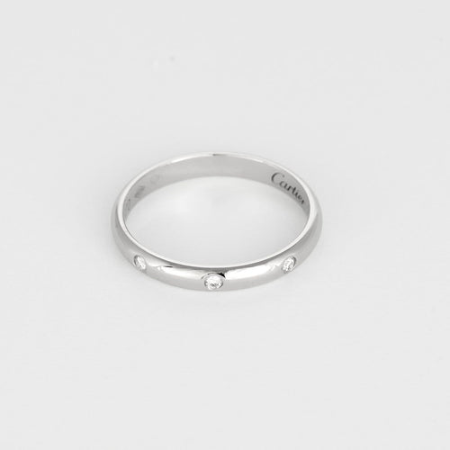 52 Cartier Alliance 1895 - Alliance en platine et diamants 58 Facettes EDSR-6
