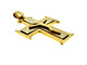 Crucifix portugais ancien en or jaune et blanc 19 carats 58 Facettes P1641D