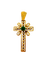 Pendentif Croix portugaise Art déco - Pendentif en or jaune et émeraude 58 Facettes P1622D