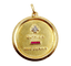 Augis - Pendentif médaille d'amour en or 18k, diamants et rubis 58 Facettes A07584