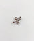 Pendentif trèfle vintage en or blanc 18k et diamants 58 Facettes A07586