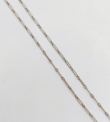 Chaîne vintage - Collier trombone en or blanc 18k 58 Facettes A07587