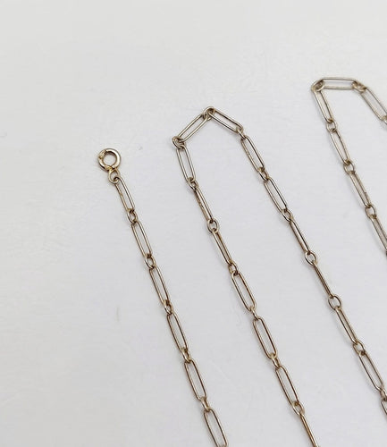 Chaîne vintage - Collier trombone en or blanc 18k 58 Facettes A07587