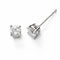 Embrace - Boucles d'oreilles solitaires en or blanc 18K et diamants 58 Facettes Earrings-002