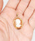 Pendentif vintage en or rose 18k avec camée sur coquillage 58 Facettes A07589