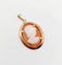 Pendentif vintage en or rose 18k avec camée sur coquillage 58 Facettes A07589