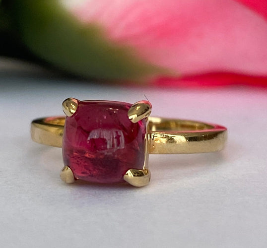 50 Tiffany & Co. Paloma Picasso - Bague en or jaune et tourmaline rubellite 58 Facettes ring