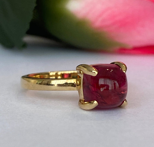 50 Tiffany & Co. Paloma Picasso - Bague en or jaune et tourmaline rubellite 58 Facettes ring