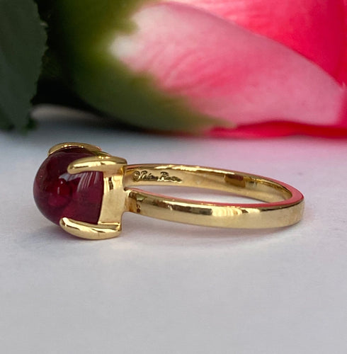 50 Tiffany & Co. Paloma Picasso - Bague en or jaune et tourmaline rubellite 58 Facettes ring
