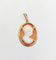 Pendentif vintage en or rose 18k avec camée sur coquillage 58 Facettes A07590