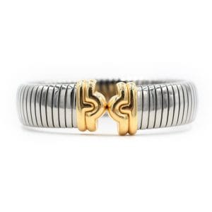 Bulgari Parentesi - Bracelet en or jaune et acier 58 Facettes 225A24_M