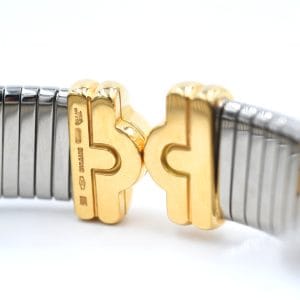 Bulgari Parentesi - Bracelet en or jaune et acier 58 Facettes 225A24_M
