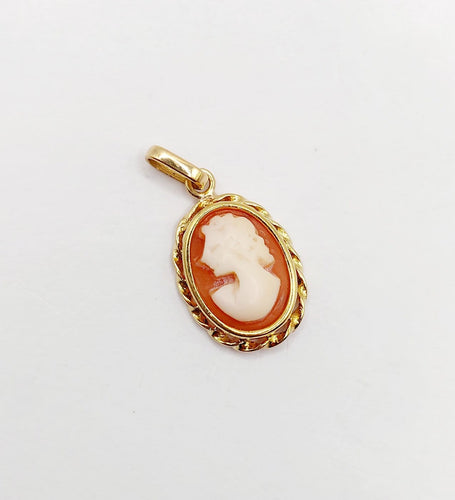 Pendentif vintage - Camée coquillage en or 18k 58 Facettes A07591