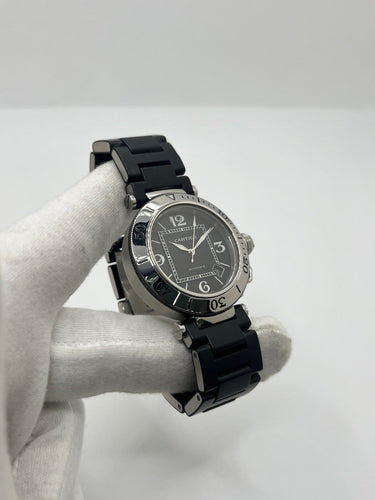 Cartier Pasha Seatimer - Montre en acier cadran noir 58 Facettes 2141
