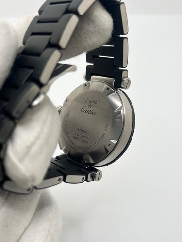 Cartier Pasha Seatimer - Montre en acier cadran noir 58 Facettes 2141