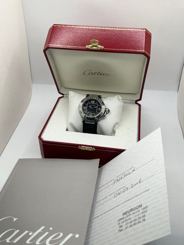 Cartier Pasha Seatimer - Montre en acier cadran noir 58 Facettes 2141