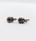 Dormeuses victoriennes - Boucles d'oreilles en or rose, argent et diamants 58 Facettes A07593