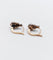 Dormeuses victoriennes - Boucles d'oreilles en or rose, argent et diamants 58 Facettes A07593