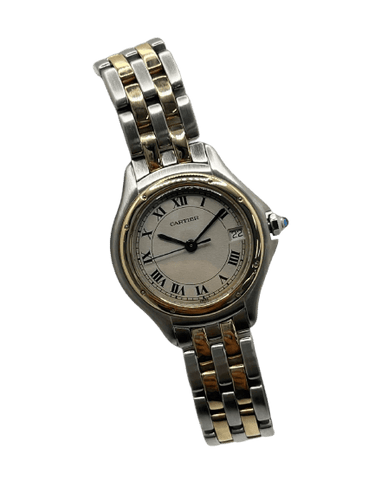 Cartier Panthère Ronde - Montre en or et acier 58 Facettes 2135