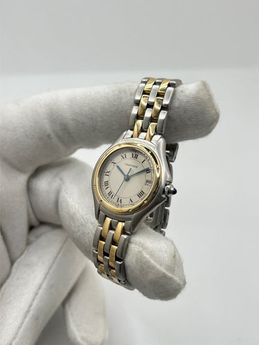 Cartier Panthère Ronde - Montre en or et acier 58 Facettes 2135