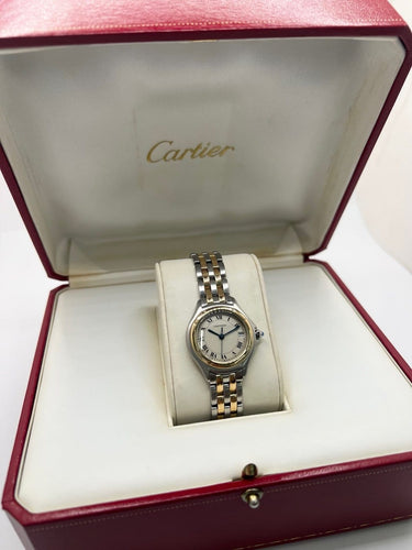 Cartier Panthère Ronde - Montre en or et acier 58 Facettes 2135