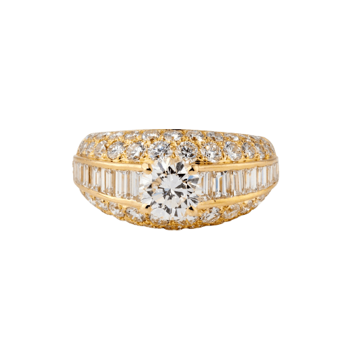 Cartier Gina - Bague cocktail en or jaune 18k et diamants 58 Facettes