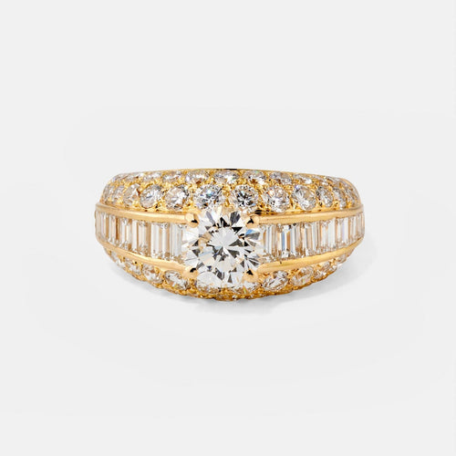 56.5 Cartier Gina - Bague cocktail en or jaune 18k et diamants 58 Facettes 294
