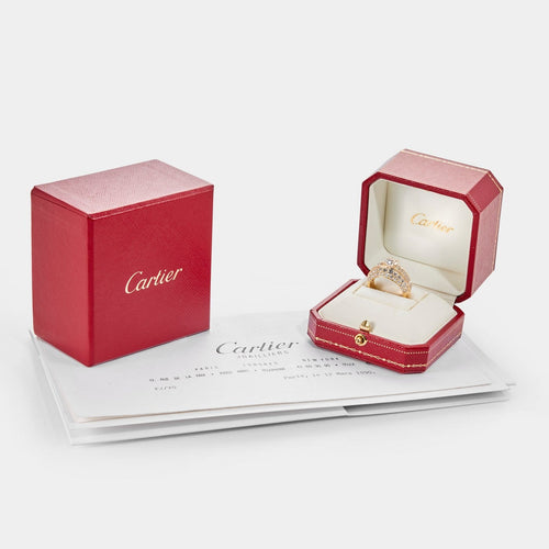 56.5 Cartier Gina - Bague cocktail en or jaune 18k et diamants 58 Facettes 294