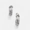 Cartier Trinity - Boucles d'oreilles créoles en or blanc et diamants 58 Facettes 310