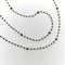 Collier Collier chaîne en or 14K et diamants noirs 58 Facettes 11167
