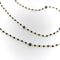 Collier Collier chaîne en or 14K et diamants noirs 58 Facettes 11167