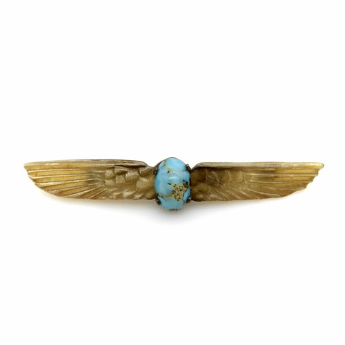 Broche Georges Pierre - Broche scarabée Art nouveau en corne et verre 58 Facettes 11168