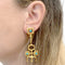Boucles d'oreilles Boucles d'oreilles vintage en or jaune et turquoises cabochon 58 Facettes 35871