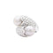 Bague 57 Toi & Moi - Bague en or blanc, perles et diamants 58 Facettes 35823